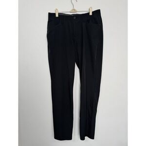 Under Armour Pants Adult Size 34x32 Black Performance Stretch Waist Mens Golf